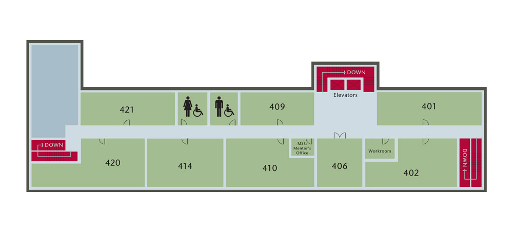 CUB Fourth Floor Map