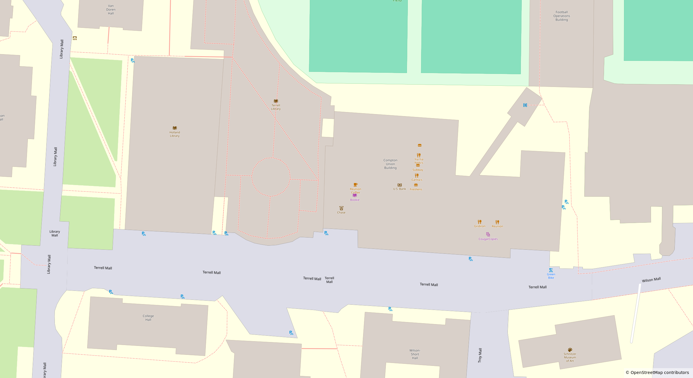 campus map showing location