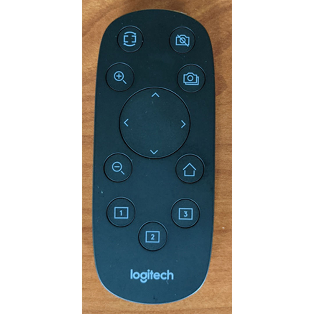 Zoom Camera remote. Arrow buttons is circle in middle.  Plus & minus buttons located to top and button to the left of center circle.